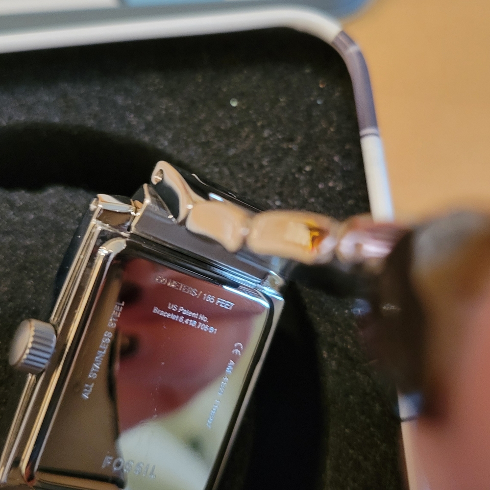 Fossil Silver Watch with Crystal Accents - Picture 5 of 10